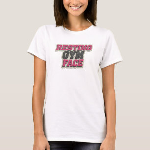 Retro ENTSPANNTES GYM-GESICHT Künstlerischer Ausdr T-Shirt