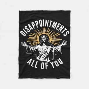 Retro Enttäuschung All Eure Christliche Jesus Hu Fleecedecke