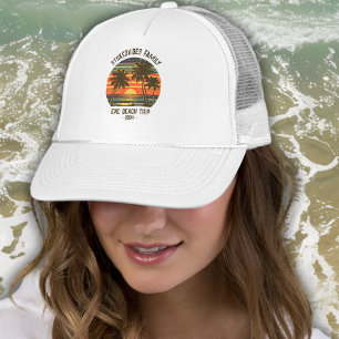 Retro Epic Family Beach Tour Personalisierter Urla Truckerkappe
