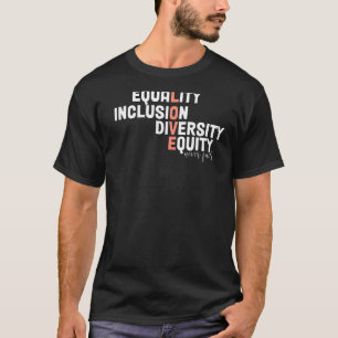 Retro Equality Inclusion Diversity Equity Liebe Ne T-Shirt