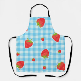 Retro-Erdbeer-Picknick-Schürze Schürze