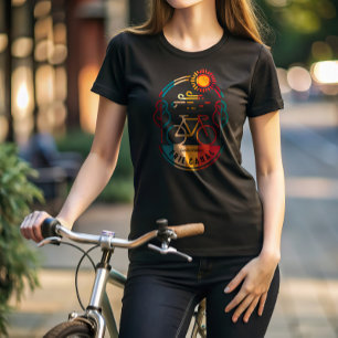 Retro Erie Canal Radweg. T-Shirt
