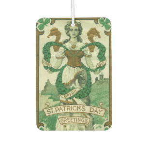 Retro - Erin Go Braugh. St. Patricks Tag Grüße Autolufterfrischer