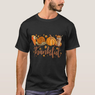 Retro Erntedank Fall Vibes Pumpkin Gewürz Türkei T-Shirt