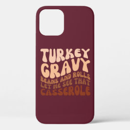 Retro Erntedank Türkei Gravy Bohnen und Rollen Case-Mate iPhone Hülle