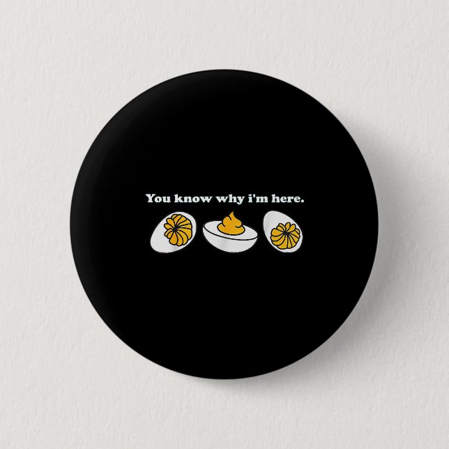 Retro Erntedankessen Du weißt warum ich hier bin D Button (Vorderseite)