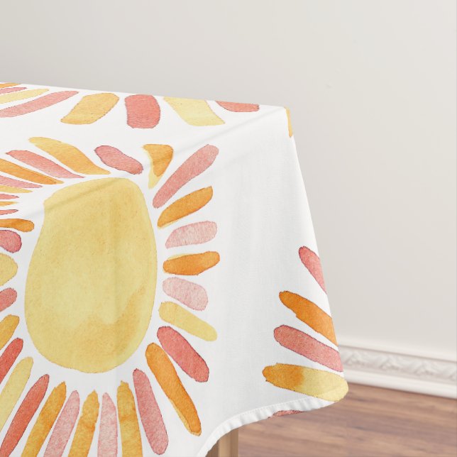 Retro Erster Ausflug rund um die Sun Birthday Part Tischdecke (Beispiel)