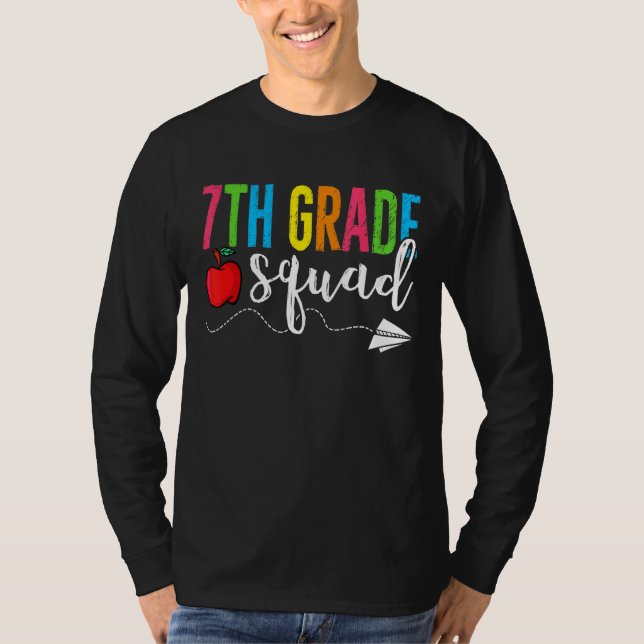Retro Erster Schultag 7. Schulklasse T-Shirt (Vorderseite)