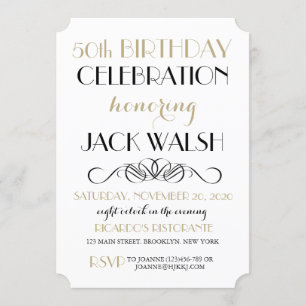 Retro Erwachsene Einladung zum Geburtstag