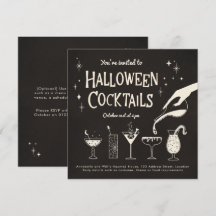Retro-Erwachsene Halloween-Getränke und Cocktails