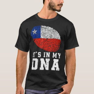 Retro es ist in meinem DNA-Chile Flag Patriotic T-Shirt