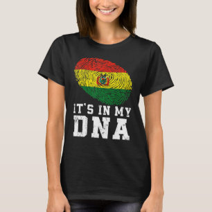 Retro es ist in meiner Dna Bolivien Flag Patriotic T-Shirt