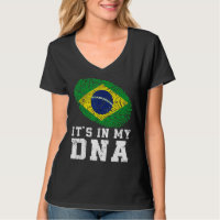 Retro Es ist in meiner DNA Brasilien Flag Patrioti