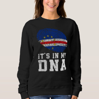 Retro es ist in meiner Dna Cabo Verde Flag Patriot Sweatshirt