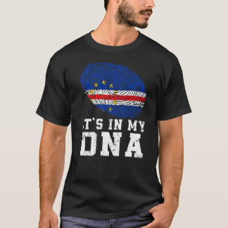 Retro es ist in meiner Dna Cabo Verde Flag Patriot T-Shirt