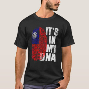 Retro Es ist in meiner DNA Taiwan Fingerprint Taiw T-Shirt