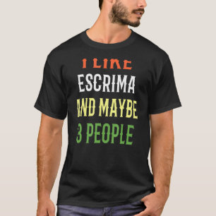 Retro Escrima Design I like Escrima und vielleicht T-Shirt