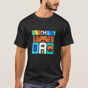 Retro Esports I bin ein Gamer Vater Geek T-Shirt