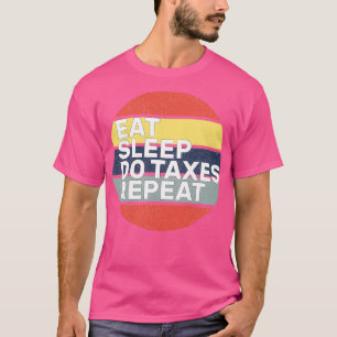 RETRO Essen Schlafen Kurtaxe wiederholen 2021 Gesc T-Shirt
