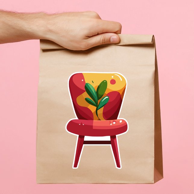 Retro-Essensstuhl Aufkleber (Von Creator hochgeladen)