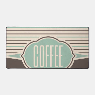 Retro-Etikett für Kaffee Schreibtischunterlage