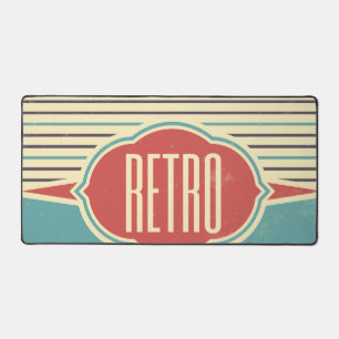 Retro Etiketten Designer Schreibtischunterlage