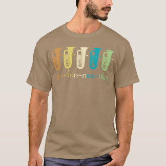 Retro Euphonium Spieler Euphoniumist Brass Horn Ma T-Shirt