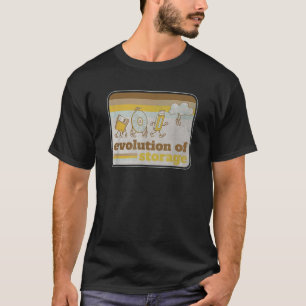 Retro-Evolution der Speichertechnik Diskette USB C T-Shirt