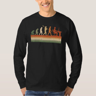 Retro-Evolution des Menschen Computerprogrammierer T-Shirt