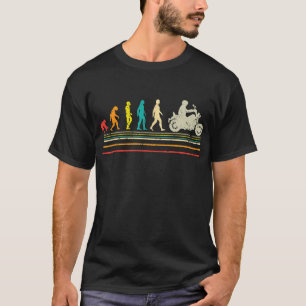 Retro-Evolution des Motorrad-Bikers Lustig Vintage T-Shirt