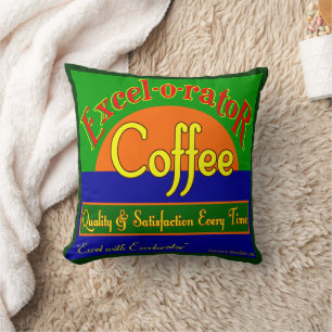 Retro Excelorator Lustige Kaffee-Kunst-Kissen Kissen