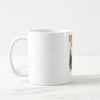 Retro "Explore More" Bergabenteuer Kaffeetasse