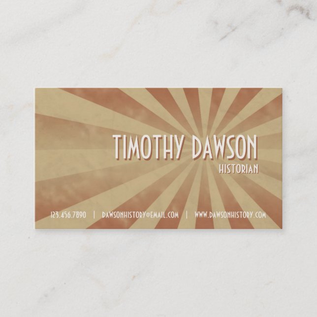 Retro Explosion - Rot Visitenkarte (Vorderseite)