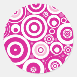 Retro-Explosion Runder Aufkleber