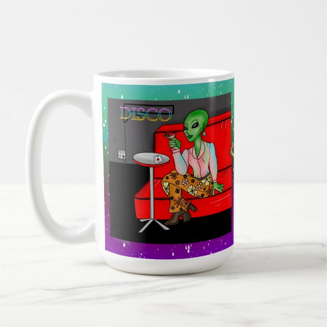 Retro Extraterrestrial in der Disco Lounge aus den Kaffeetasse (Links)