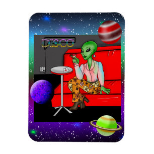 Retro Extraterrestrial in der Disco Lounge aus den Magnet