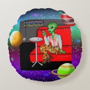 Retro Extraterrestrial in der Disco Lounge aus den Rundes Kissen