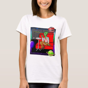 Retro Extraterrestrial in der Disco Lounge aus den T-Shirt