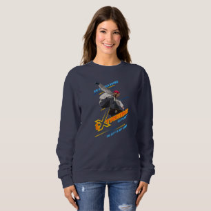 Retro Extreme Sport Skateboard Damen Sweatshirt