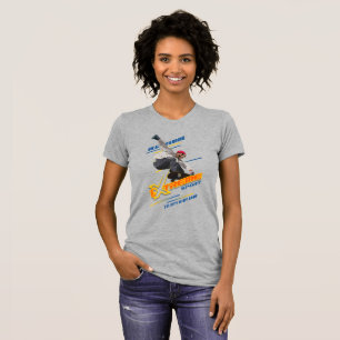 Retro Extremsport Skateboarderin   Frauen Slim Fit T-Shirt