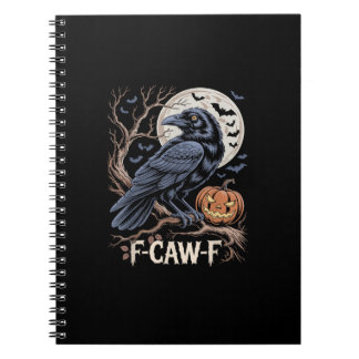 Retro F-Caw-F Bird Crow Funny Crow Bird Cawing Gru Notizblock
