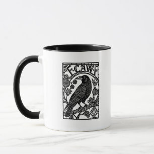 Retro F Caw F Krähe Lustiger Spruch Meme Design Tasse