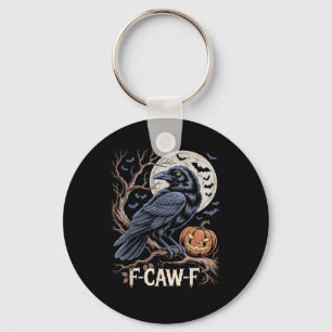 Retro F-Caw-F Vogel Krähe Lustige Krähe Vogel Kräc Schlüsselanhänger