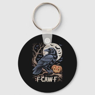 Retro F-Caw-F Vogel Krähe Lustige Krähe Vogel Kräc Schlüsselanhänger
