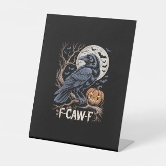 Retro F-Caw-F Vogel Krähe Lustige Krähe Vogel Kräc Sockelschild