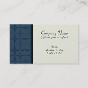 Retro Fab Business Card, blau Visitenkarte