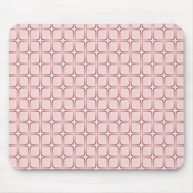 Retro Fab Mousepad, rosa Mousepad (Vorne)