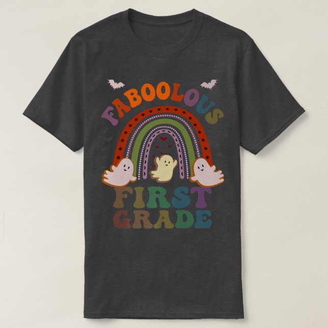 Retro FABOOLOUS 1ST GRADE TEACHER Costume This Is  T-Shirt (Design vorne)