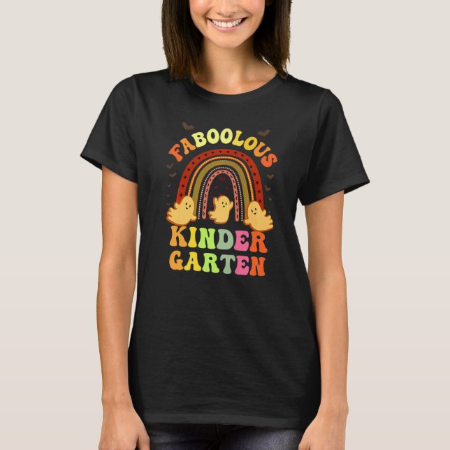 Retro FABOOLOUS KINDERGARTEN LEHRER Kostüm T-Shirt (Vorderseite)