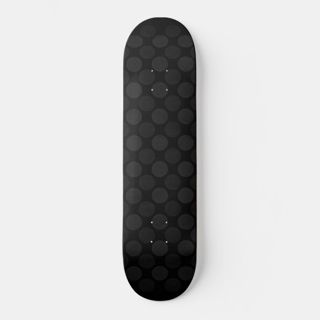 Retro Faded Black Circles Skateboard (Vorderseite)